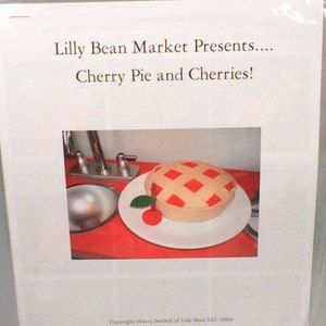 Felt food Cherry Pie Do it yourself DIY play food